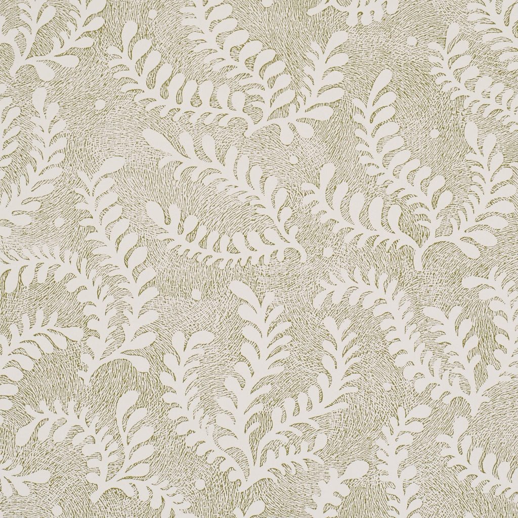 Etched Fern Wallpaper - Green