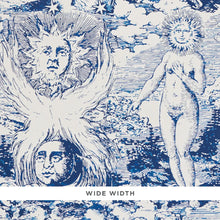 Load image into Gallery viewer, Modern Toile Wallpaper - Indigo