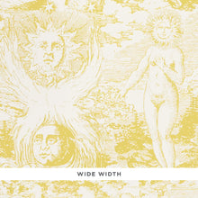 Load image into Gallery viewer, Modern Toile Wallpaper - Yellow