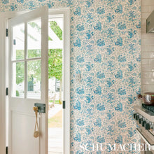 Load image into Gallery viewer, Pomegranate Botanical Wallpaper in an interior setting