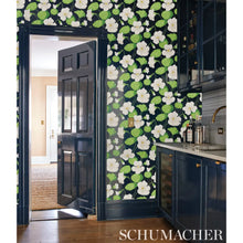 Load image into Gallery viewer, Nasturtium Wallpaper in an interior setting