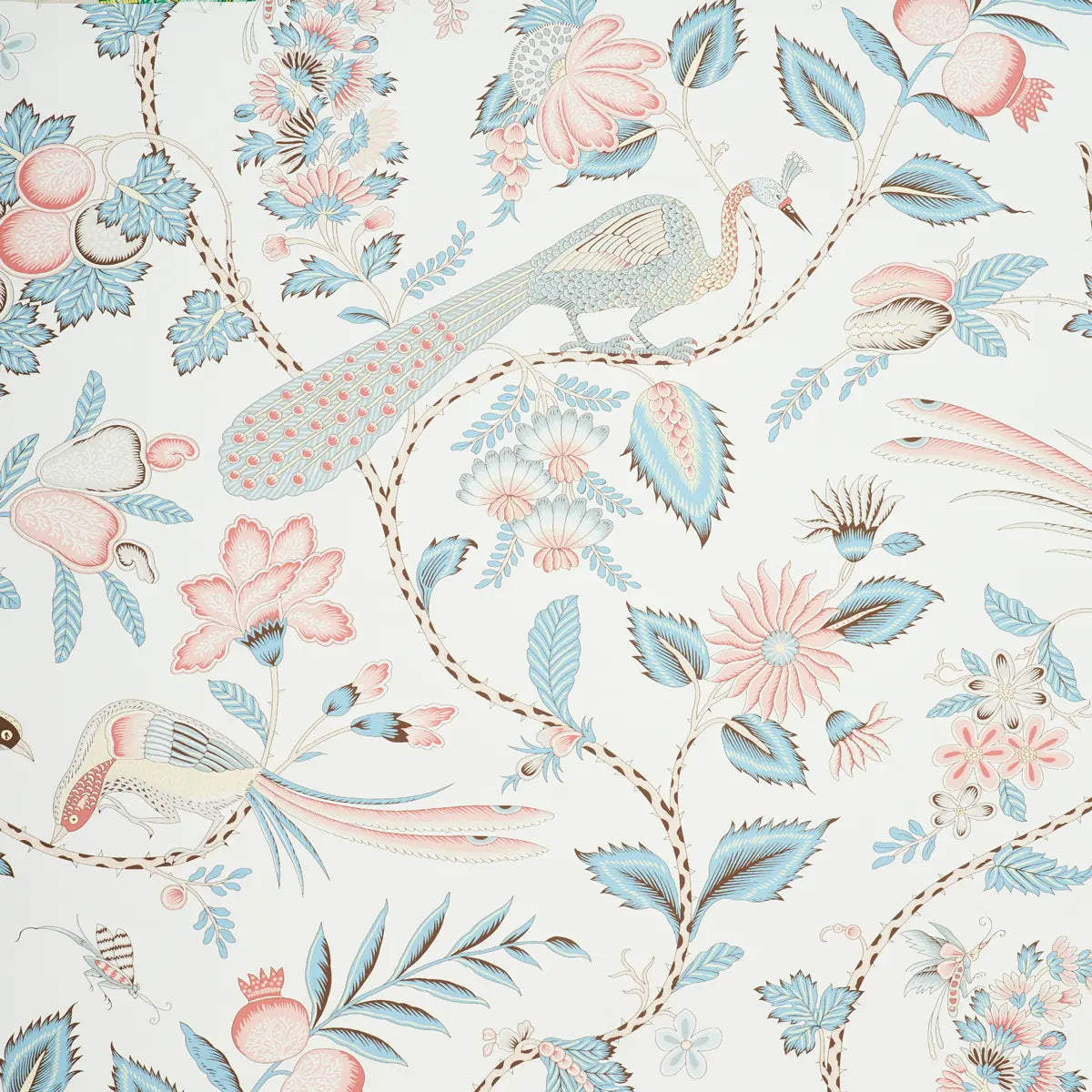 Campagne Wallpaper - Peacock & Rouge