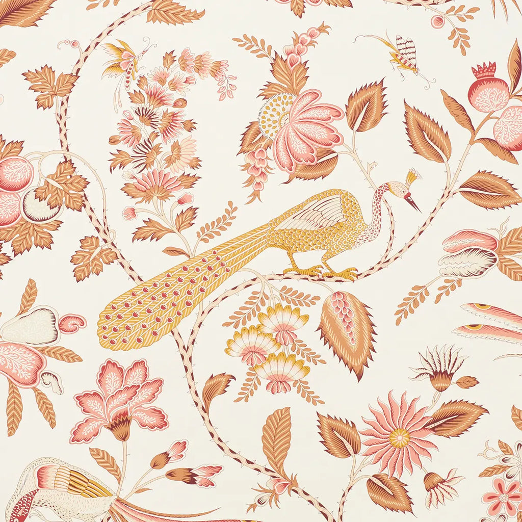 Campagne Wallpaper - Rose & Ochre