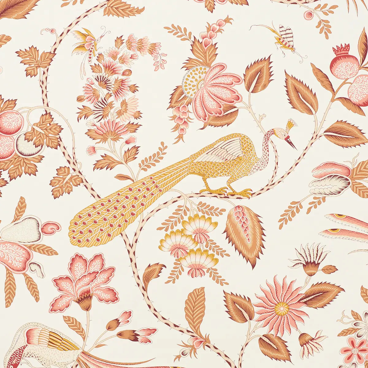 Campagne Wallpaper - Rose & Ochre