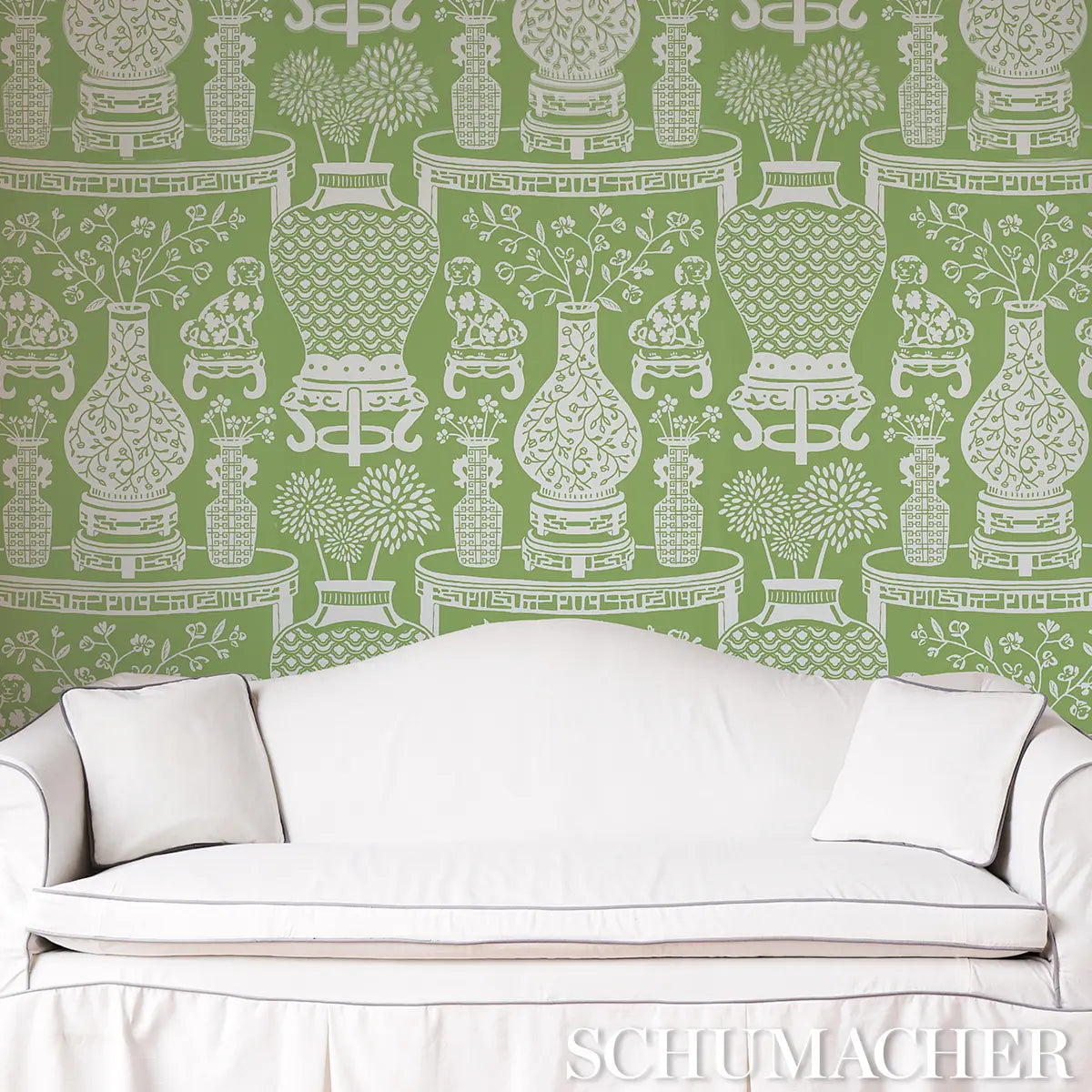 Hellene Wallpaper in an interior setting