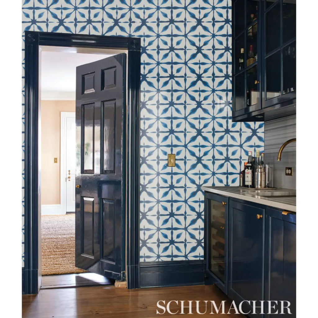 Andromeda Wallpaper in an interior setting