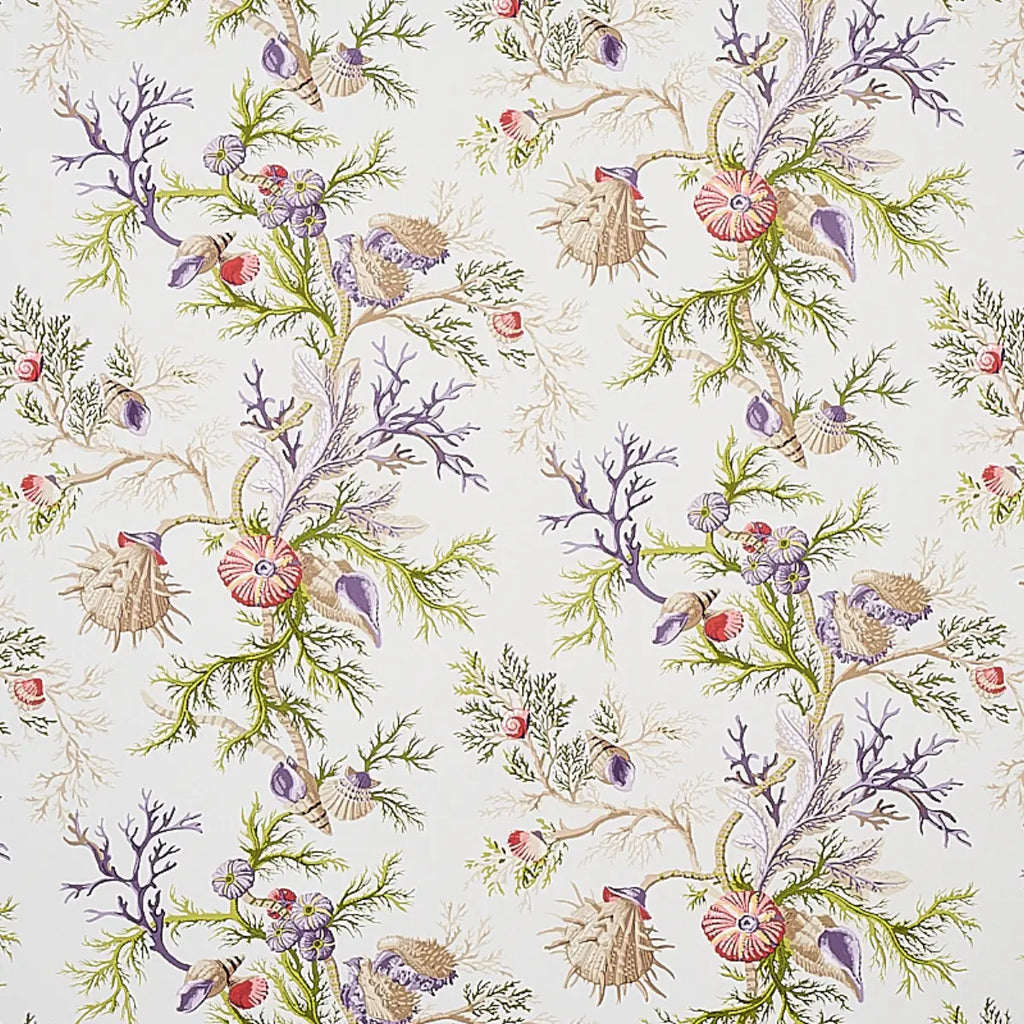 Del Tesoro Wallpaper - Purple & Coral