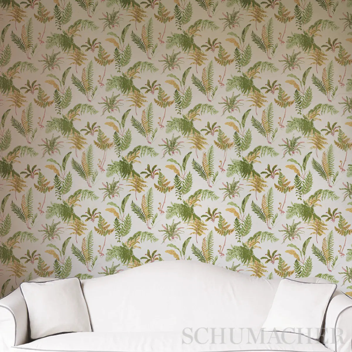 Les Fougeres Wallpaper in an interior setting