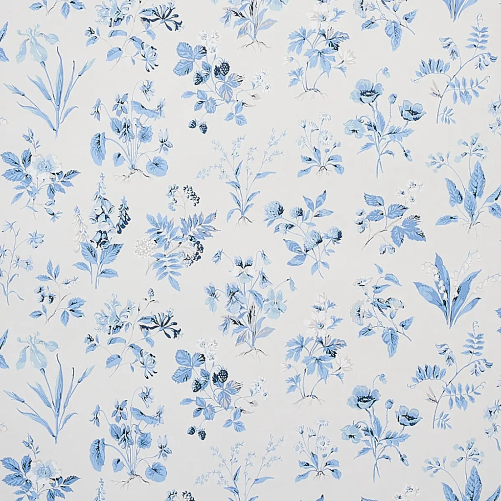 Floreana Wallpaper - Blue