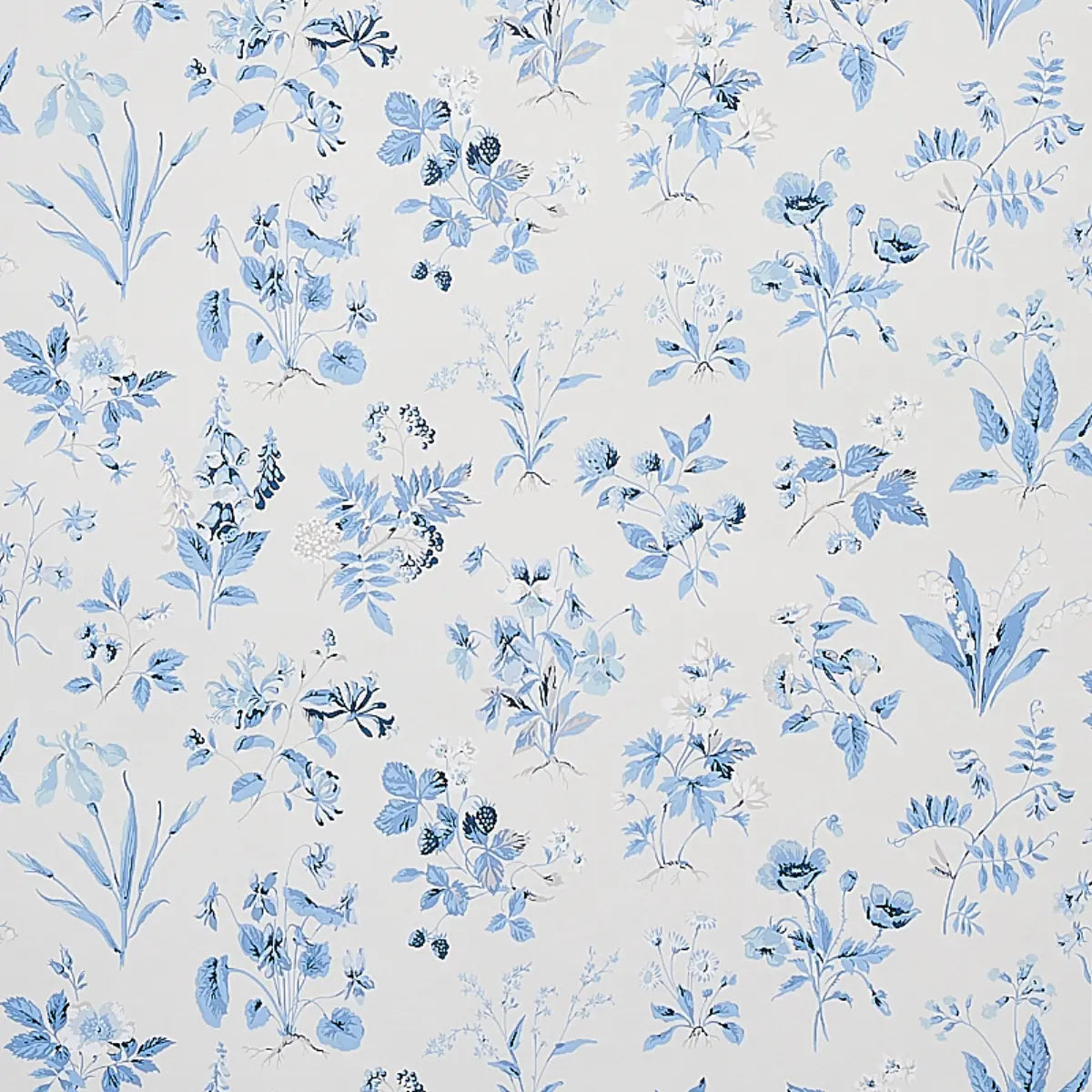 Floreana Wallpaper - Blue