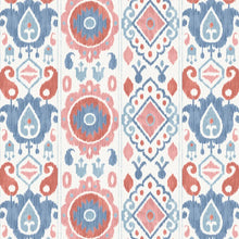Load image into Gallery viewer, Elizia Ikat Wallpaper - Rose &amp; Indigo