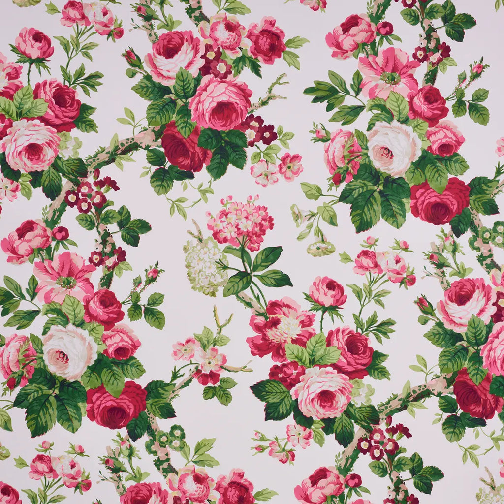 Nancy Floral Wallpaper - Rose