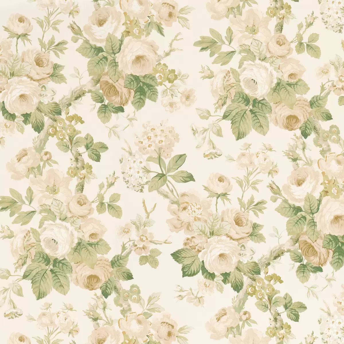 Nancy Floral Wallpaper - Ivory