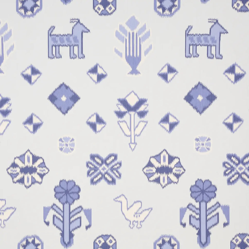 Chuska Warp Print Wallpaper - Blue