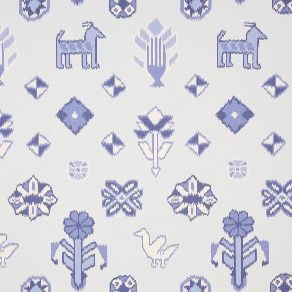Chuska Warp Print Wallpaper - Blue