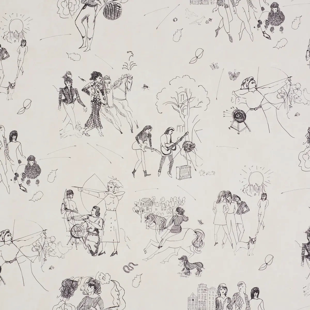Toile De Femmes Wallpaper