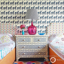 Load image into Gallery viewer, Marwari Horse Wallpaper in an interior setting