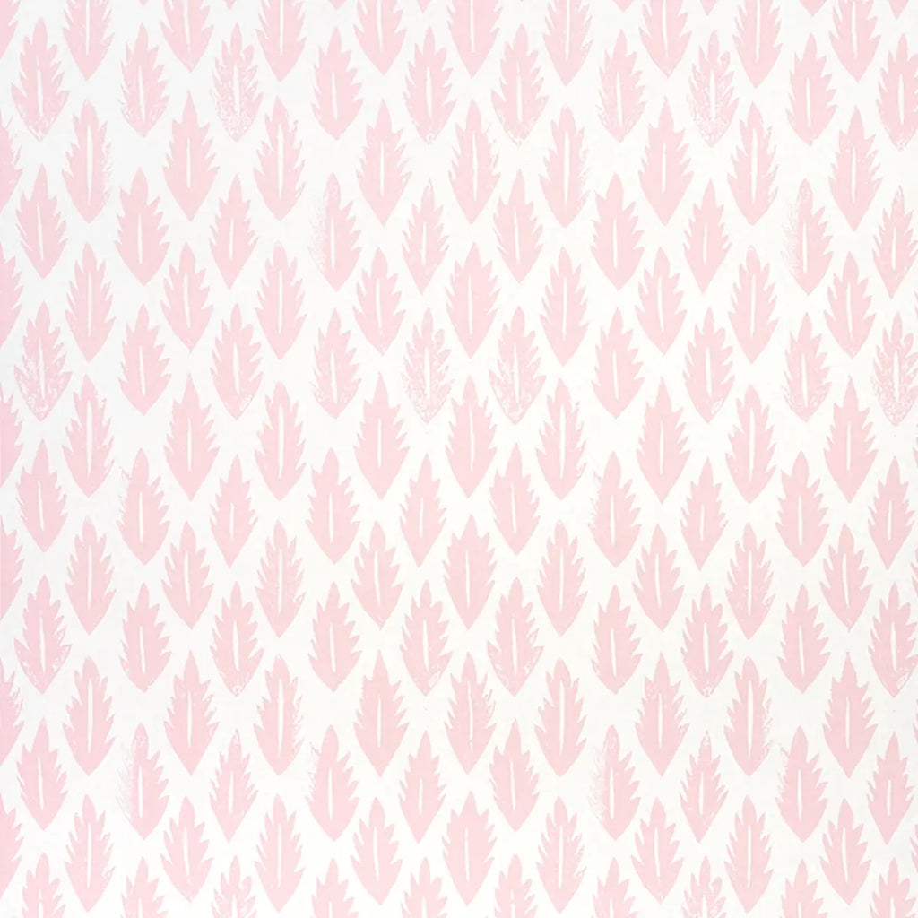 Leaf Wallpaper - Pink