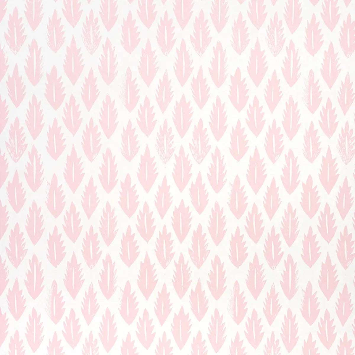 Leaf Wallpaper - Pink