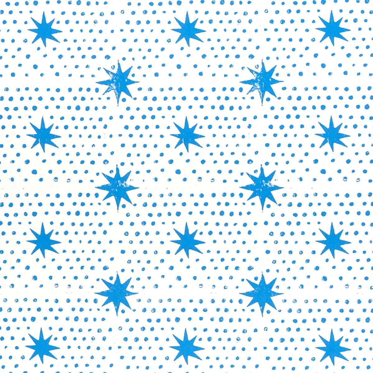 Spot & Star Wallpaper - Blue