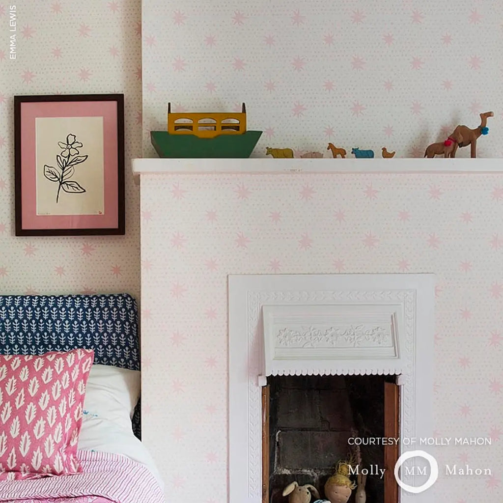 Spot & Star Wallpaper in an interior setting