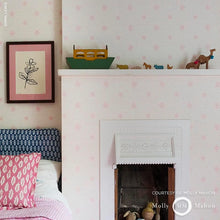 Load image into Gallery viewer, Spot &amp; Star Wallpaper in an interior setting