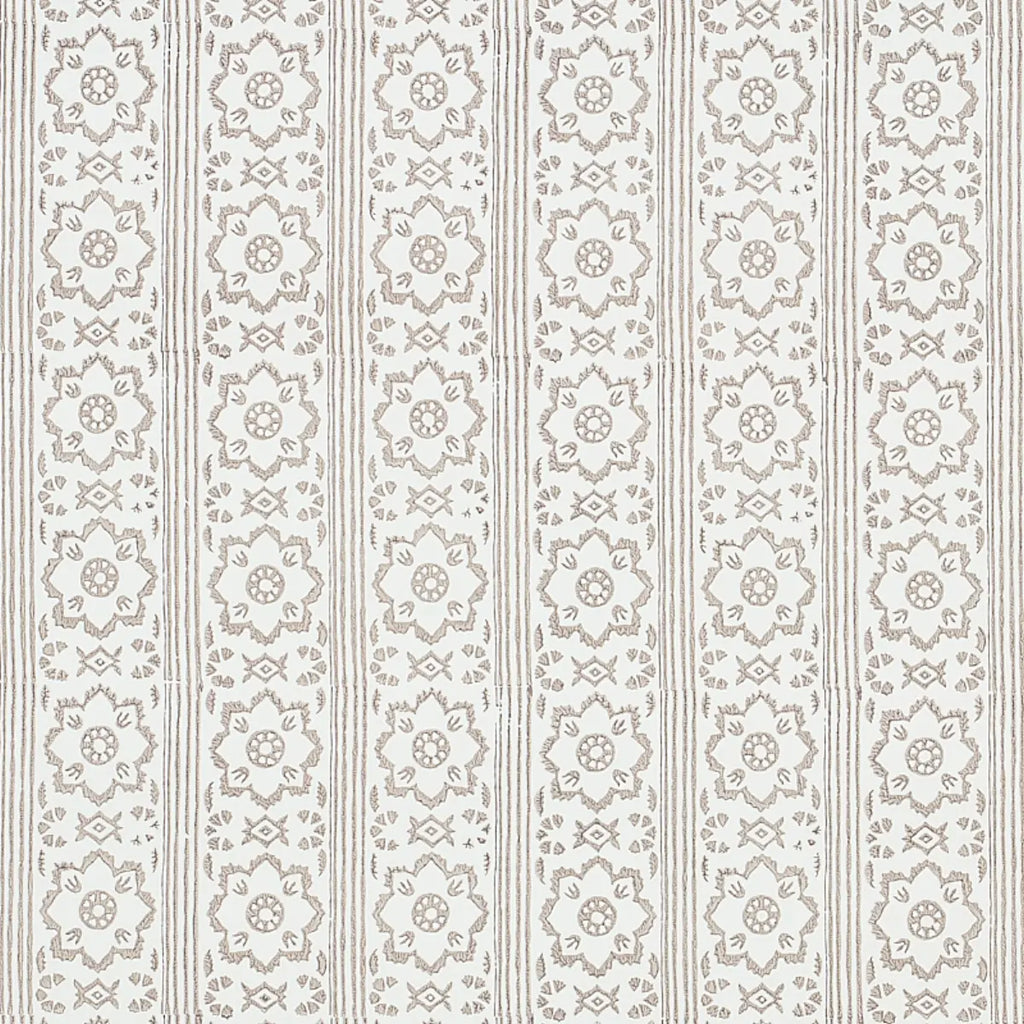 Sunda Hand Blocked Print Wallpaper - Grey