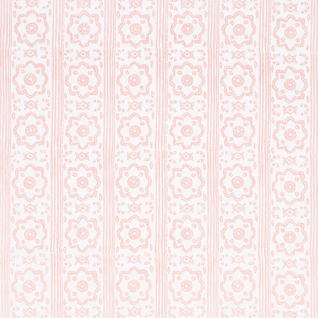 Sunda Hand Blocked Print Wallpaper - Blush