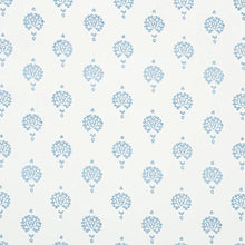 Load image into Gallery viewer, Dahlia Hand Blocked Print Wallpaper - Blue