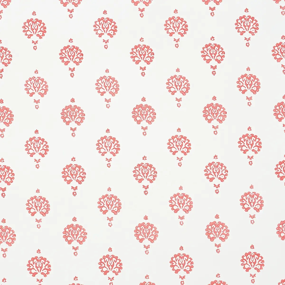 Dahlia Hand Blocked Print Wallpaper