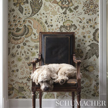 Load image into Gallery viewer, Majorelle Wallpaper in an interior setting
