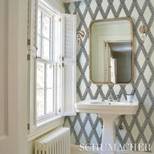 Load image into Gallery viewer, Les Losanges Toile Wallpaper in an interior setting