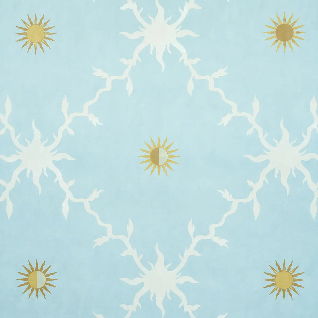 Palladio Trellis Wallpaper - Sky