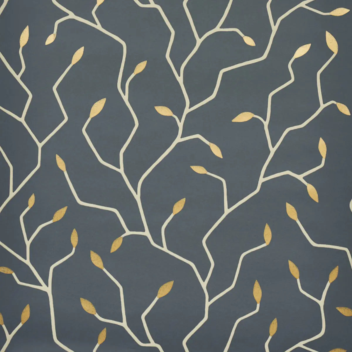 Cymbeline Wallpaper - Charcoal & Gold