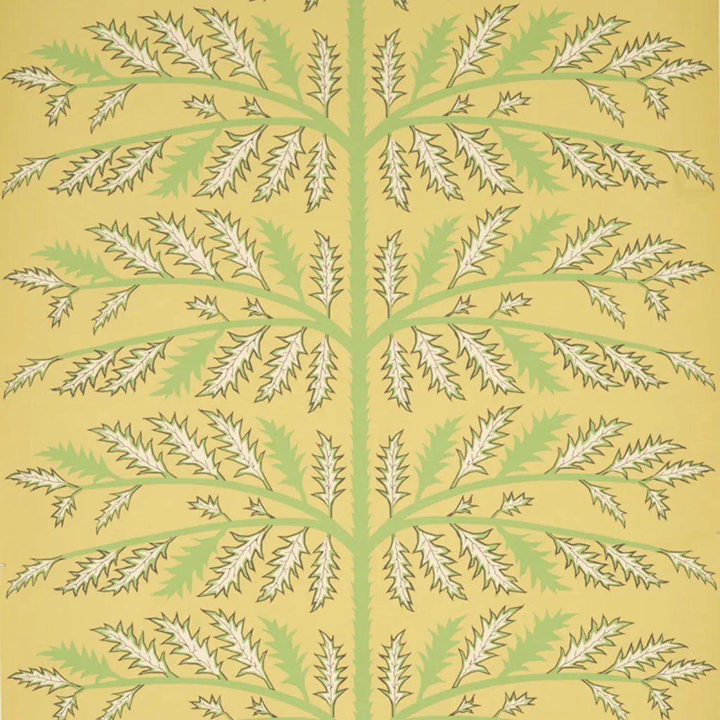Thistle Wallpaper - Mustard