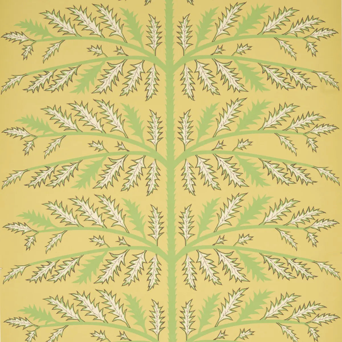 Thistle Wallpaper - Mustard