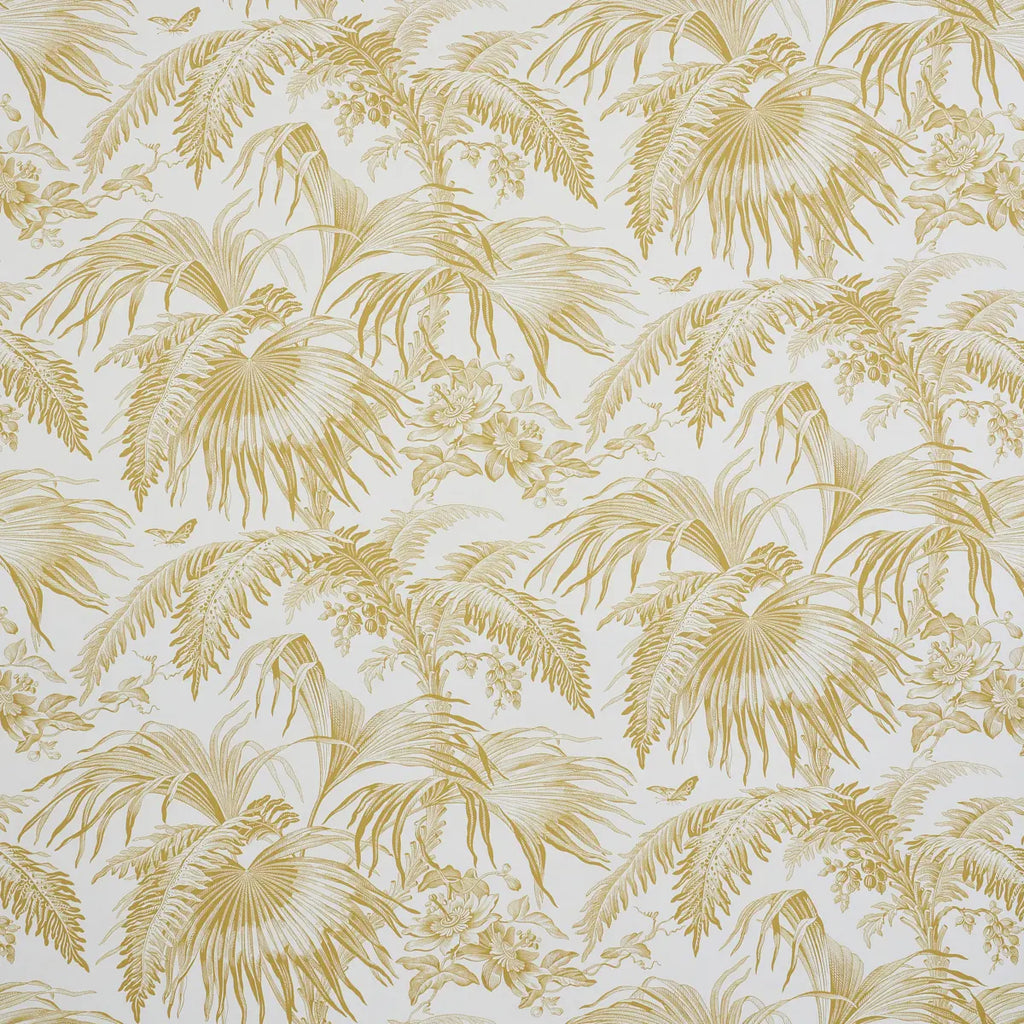 Toile Tropique Wallpaper - Gold