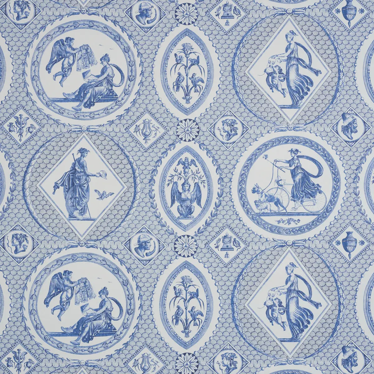 Les Scenes Contemporaines Wallpaper - Blue