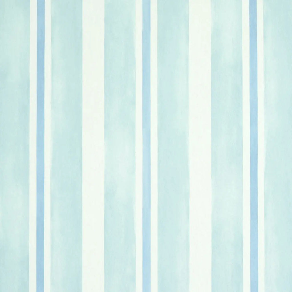 Watercolor Stripe Wallpaper - Mineral