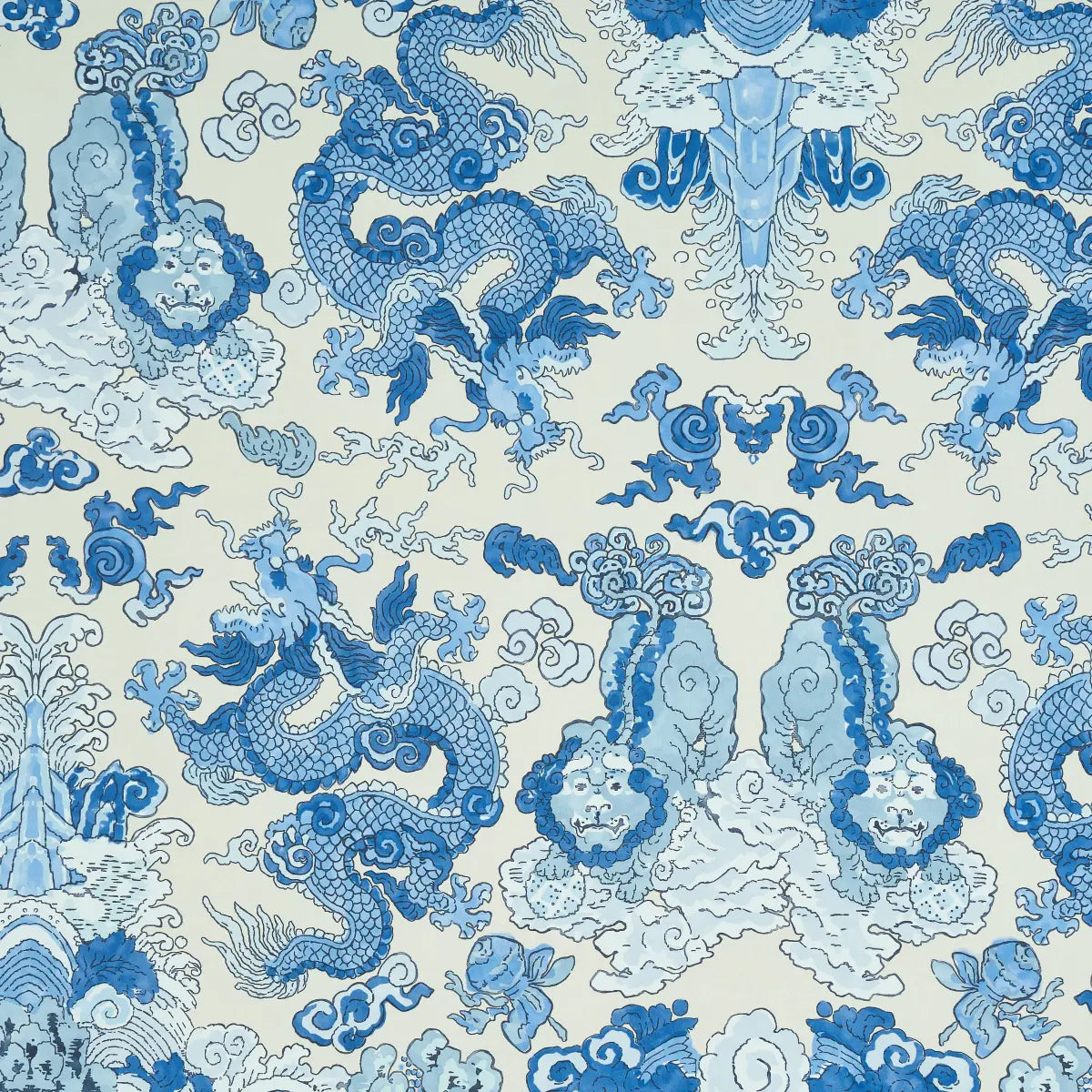 Magic Mountain Dragon Wallpaper - Porcelain