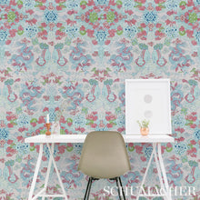 Load image into Gallery viewer, Magic Mountain Dragon Wallpaper in an interior setting