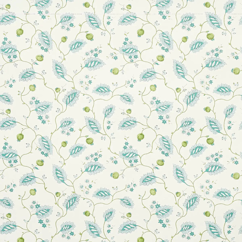 Maryam Vine Wallpaper - Peacock