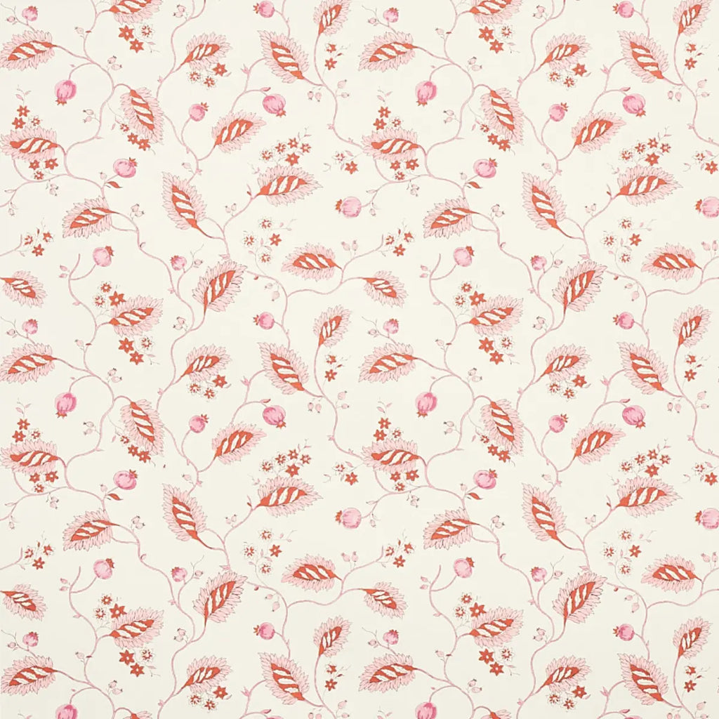 Maryam Vine Wallpaper - Pink & Red