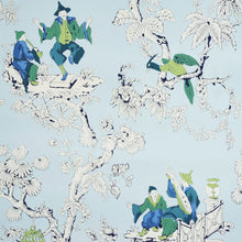 Load image into Gallery viewer, Chinoiserie Moderne Wallpaper - Blue