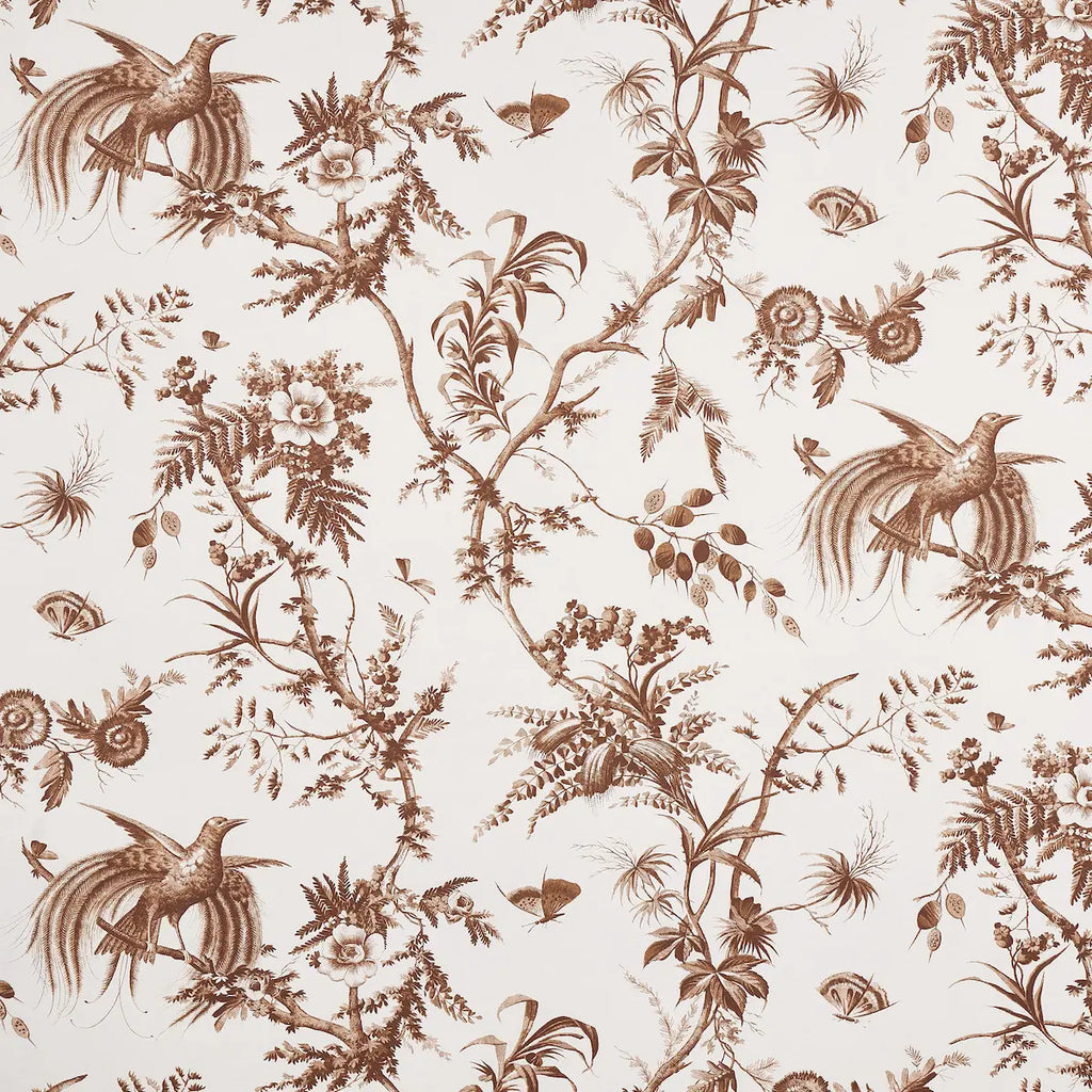 Toile De La Prairie Wallpaper - Brown