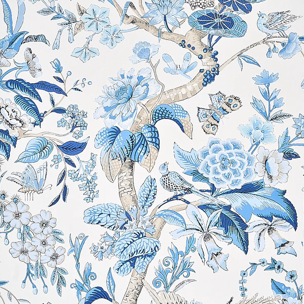Cranley Garden Wallpaper - Blue