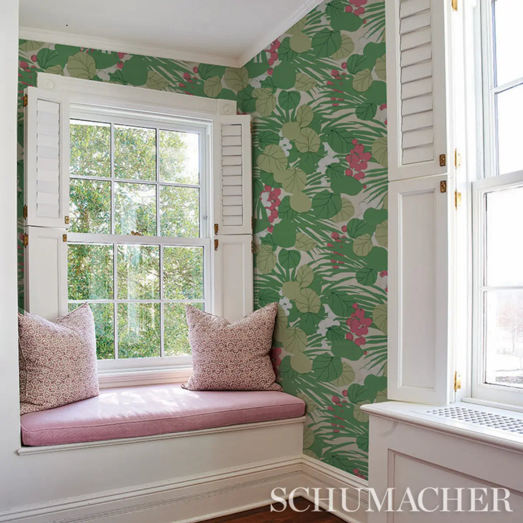 Sea Grapes Wallpaper in an interior setting