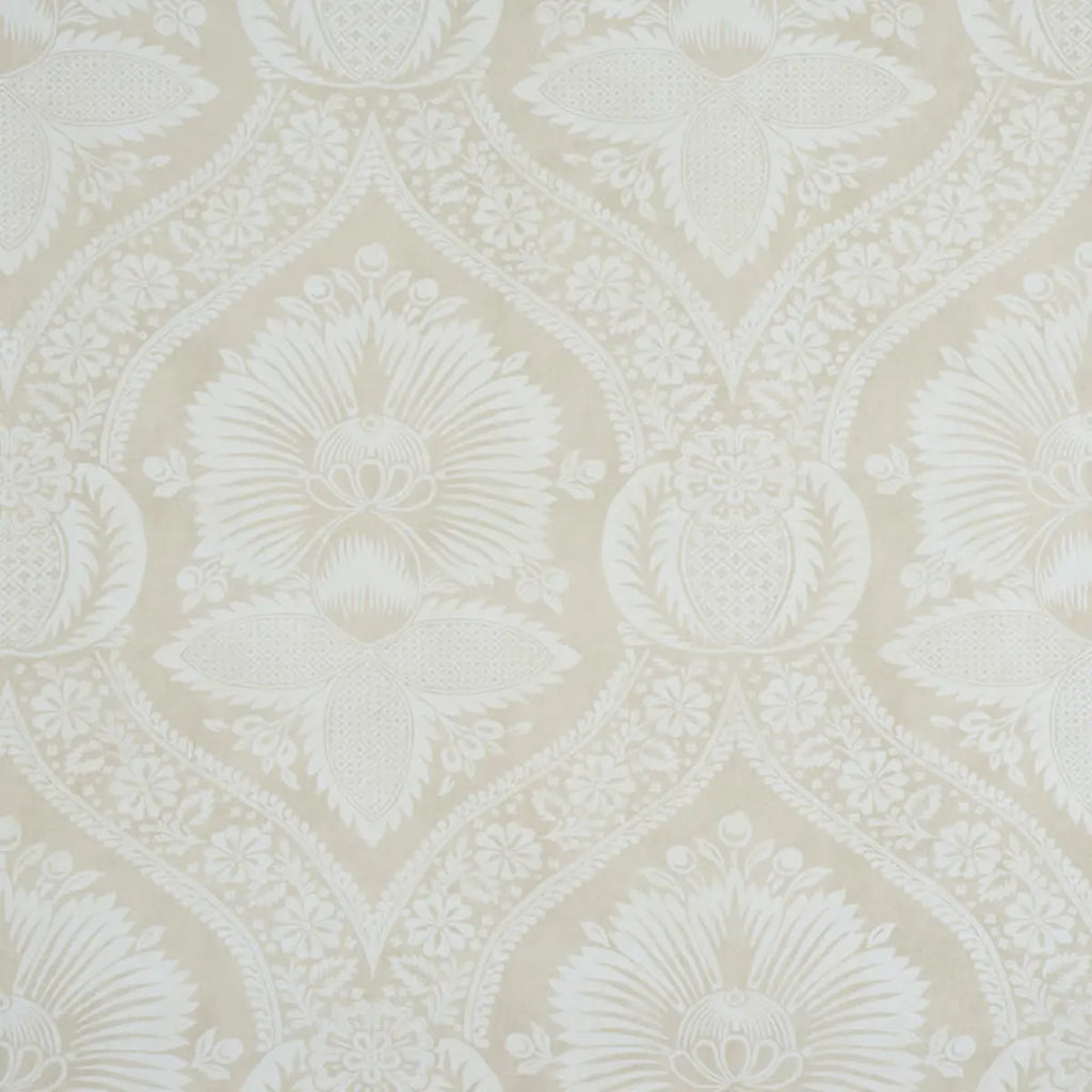 Villandry Damask Print Wallpaper - Neutral