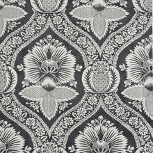 Load image into Gallery viewer, Villandry Damask Print Wallpaper - Black