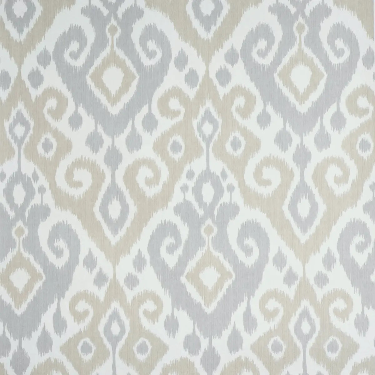 Dedra Damask Wallpaper - Sand & Grey